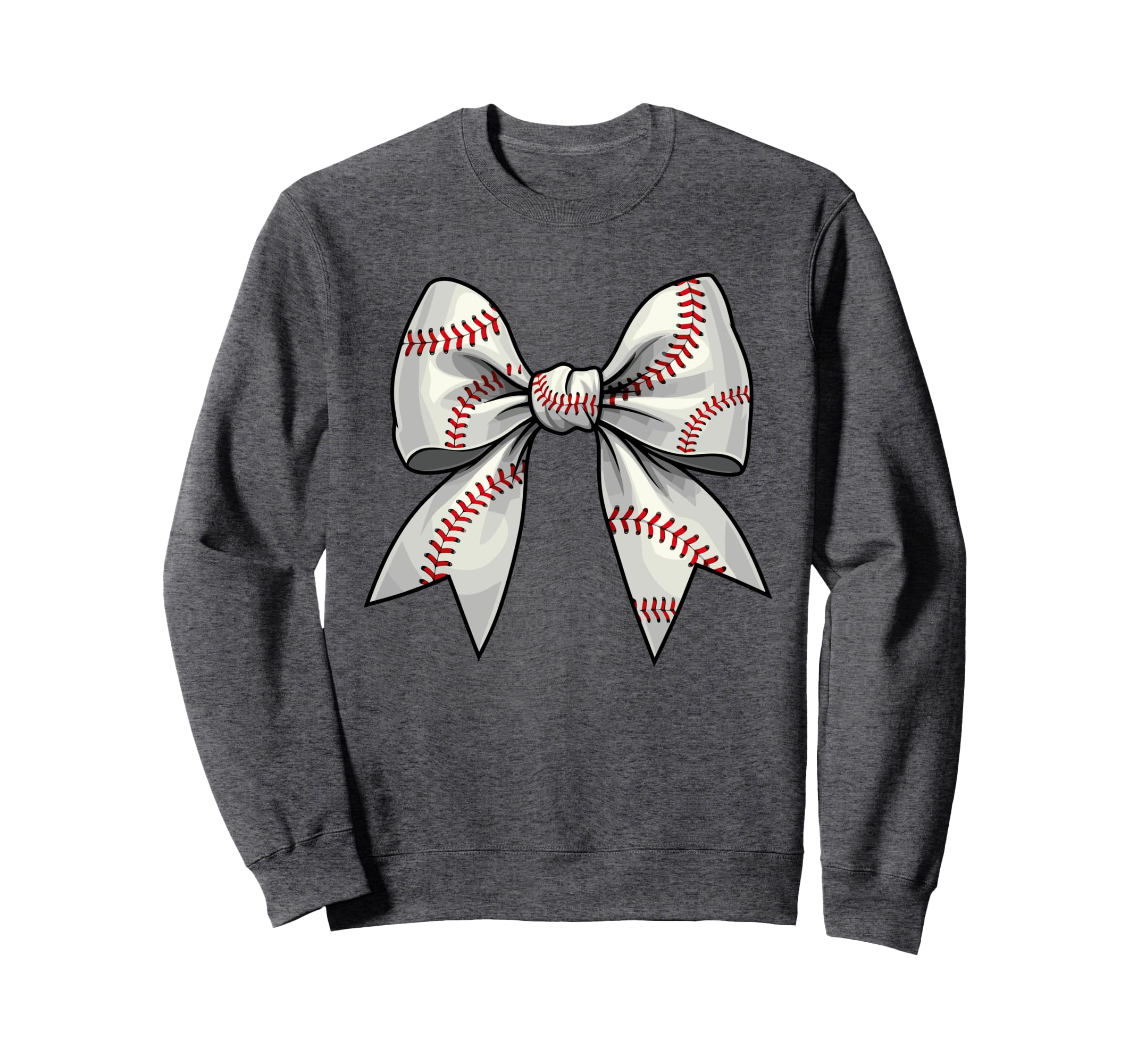 Baseball Coquette Bow Baseball Mom Sweatshirt - Custom Art Print Unisex - T-Shirt, Sweatshirt, Hoodie