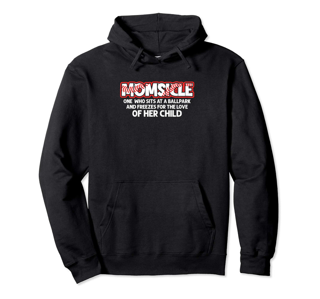 Momsicle Proud Baseball Mother Popsicle Mom Hoodie - Trendy Graphic Unisex - T-Shirt, Sweatshirt, Hoodie