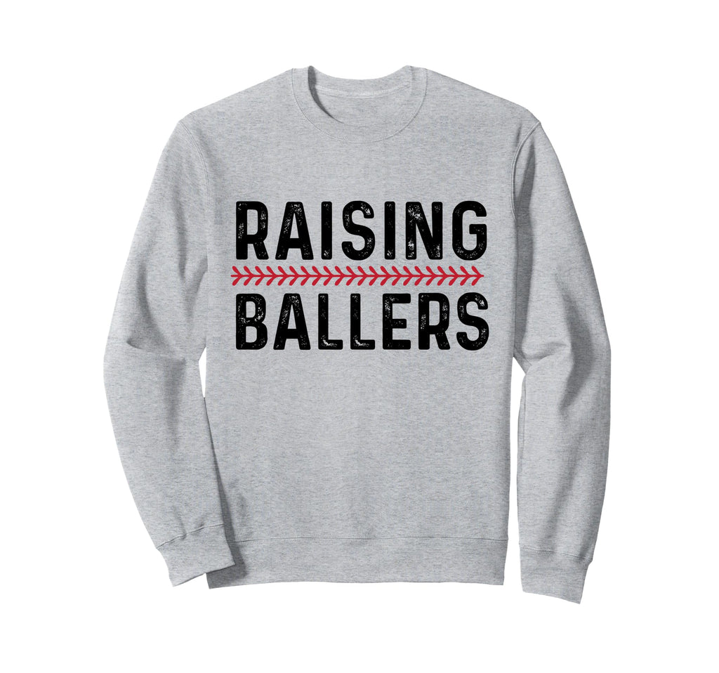 Mom Baseball Players Raising Sweatshirt - Minimalist Print for Adults - T-Shirt, Sweatshirt, Hoodie