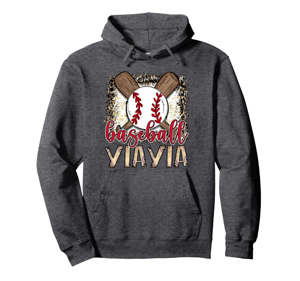 Baseball Yiayia Leopard Proud Ball Hoodie - Aesthetic Graphic for Adults - T-Shirt, Sweatshirt, Hoodie