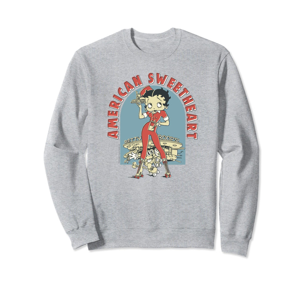 Betty Boop Bimbo American Sweatshirt - Minimalist Print for Adults - T-Shirt, Sweatshirt, Hoodie