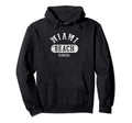 College Miami Beach Distressed Hoodie - Trendy Graphic Unisex - T-Shirt, Sweatshirt, Hoodie