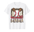 Baseball Mama Leopard Proud Ball T-Shirt - Custom Art Print for Adults - T-Shirt, Sweatshirt, Hoodie