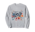 Photographer Camera Flowers Sweatshirt - Custom Art Print Unisex - T-Shirt, Sweatshirt, Hoodie