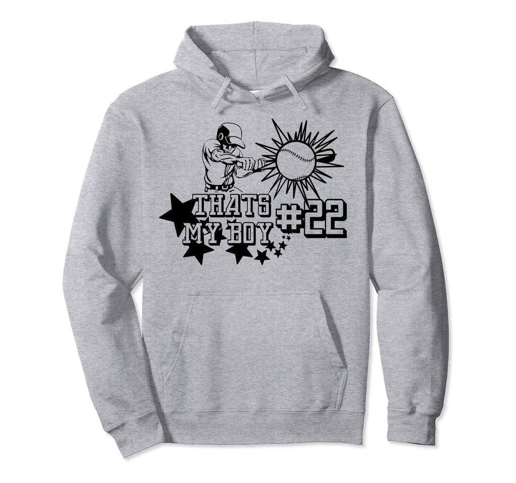 22 Thats My Baseball Number Baseball Hoodie - Streetwear Style Men Women - T-Shirt, Sweatshirt, Hoodie