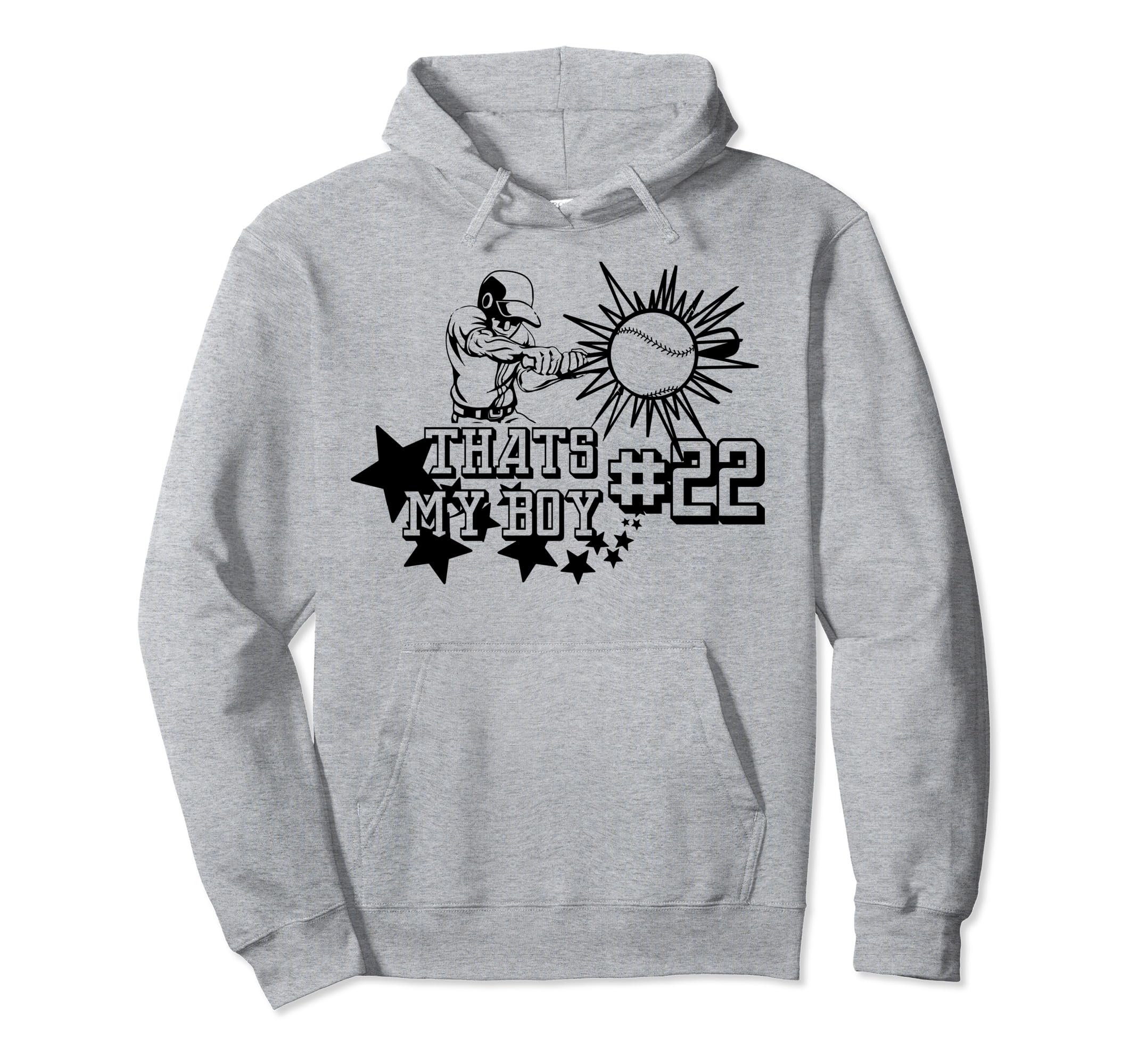 22 Thats My Baseball Number Baseball Hoodie - Streetwear Style Men Women - T-Shirt, Sweatshirt, Hoodie