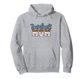 Leopard American Baseball Mom Mama Hoodie - Minimalist Print Unisex - T-Shirt, Sweatshirt, Hoodie