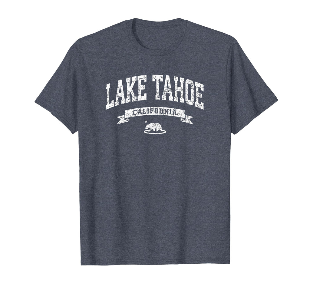Lake Tahoe California Ca Distressed T-Shirt - Minimalist Print for Adults - T-Shirt, Sweatshirt, Hoodie
