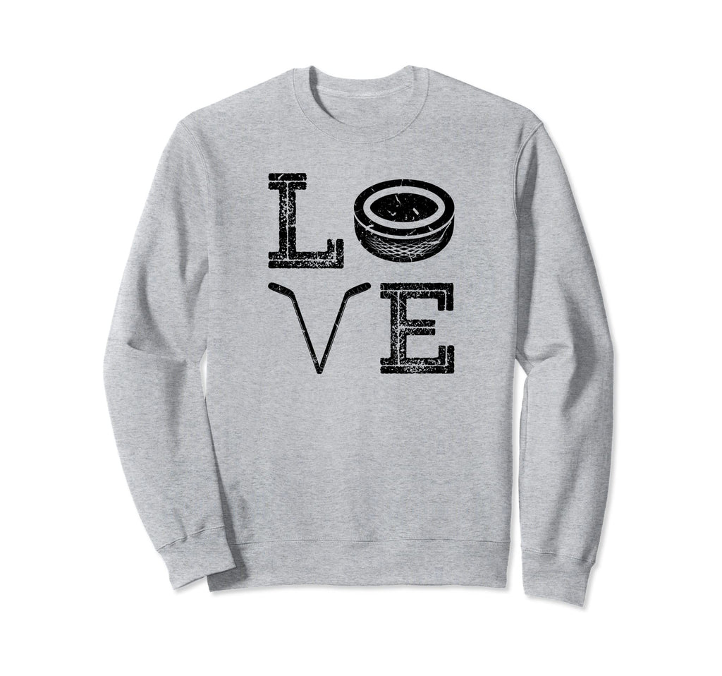 Distressed Ice Hockey Sweatshirt - Aesthetic Graphic for Adults - T-Shirt, Sweatshirt, Hoodie