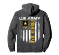 U S Army Proud Dad American Flag Gift Hoodie - Streetwear Style Unisex - T-Shirt, Sweatshirt, Hoodie