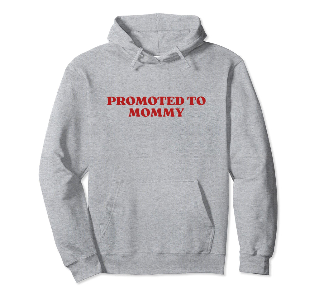 Promoted To Mommy Y2K Aesthetic Hoodie - Minimalist Print for Adults - T-Shirt, Sweatshirt, Hoodie