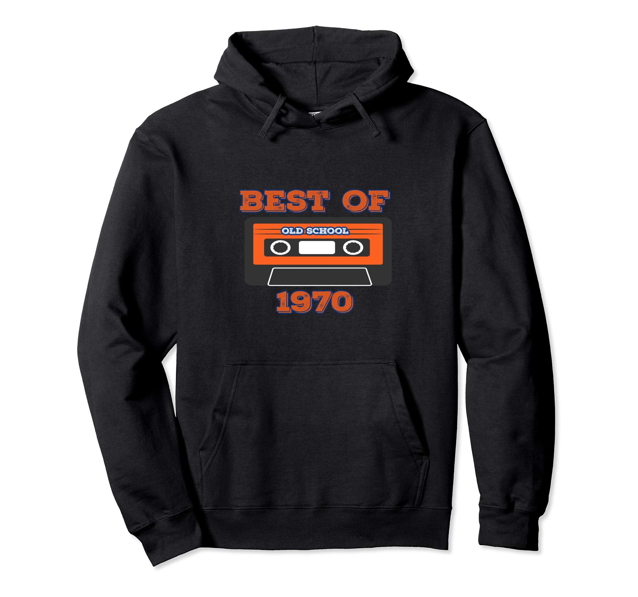 Fun Best 1970 Old School Cassette Tape Hoodie - Minimalist Print Men Women - T-Shirt, Sweatshirt, Hoodie
