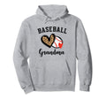 Baseball Grandma Leopard Heart Hoodie - Aesthetic Graphic Men Women - T-Shirt, Sweatshirt, Hoodie