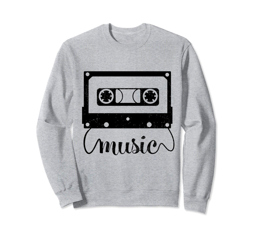 Distressed 80 S Audio Cassette Tape Sweatshirt - Novelty Apparel Men Women - T-Shirt, Sweatshirt, Hoodie
