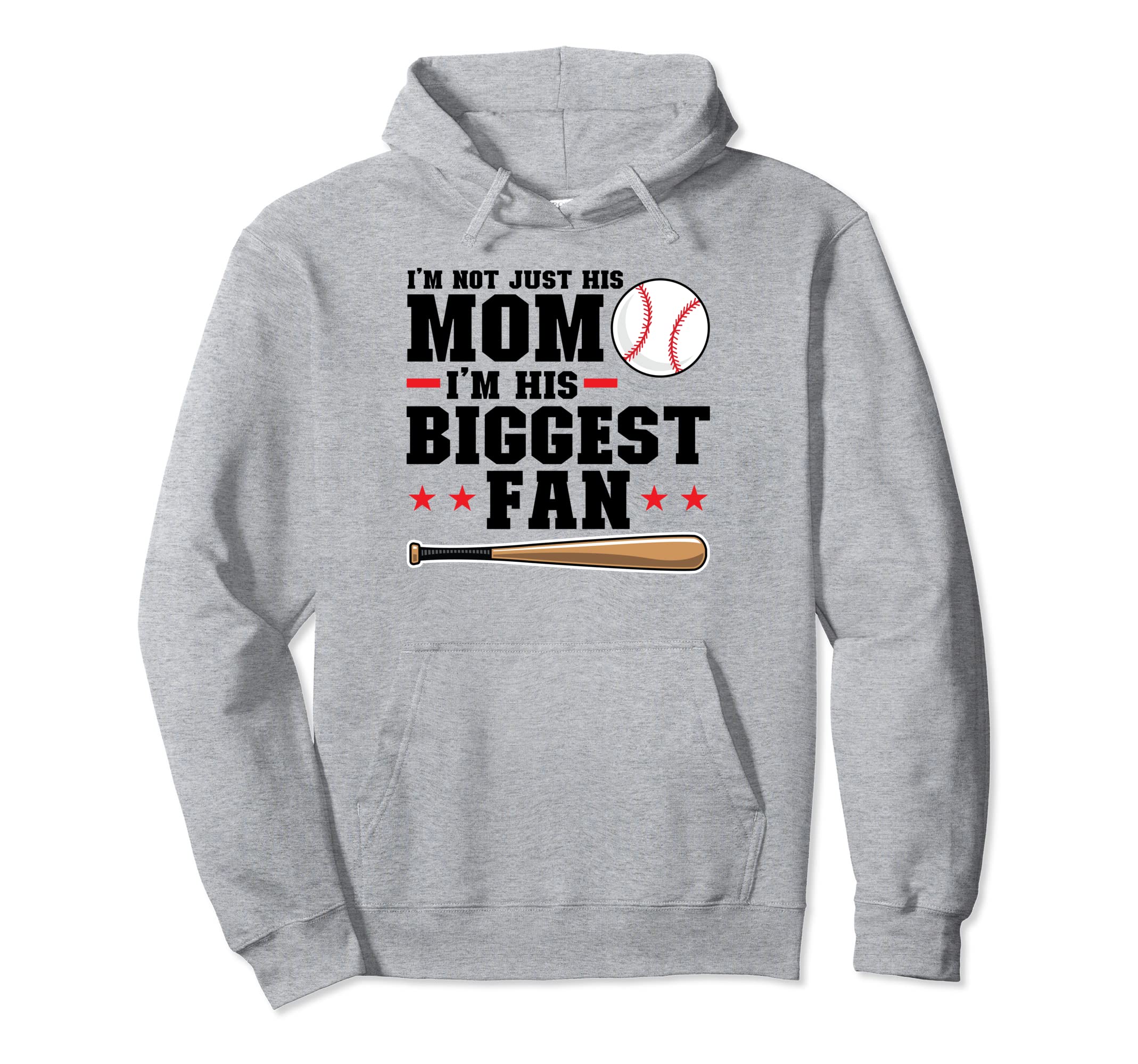 Im Not Just His Mom Im His Biggest Fan Hoodie - Unique Graphic Unisex - T-Shirt, Sweatshirt, Hoodie