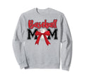 Baseball Mom Bow Tie Mothers Day Sweatshirt - Custom Art Print for Adults - T-Shirt, Sweatshirt, Hoodie