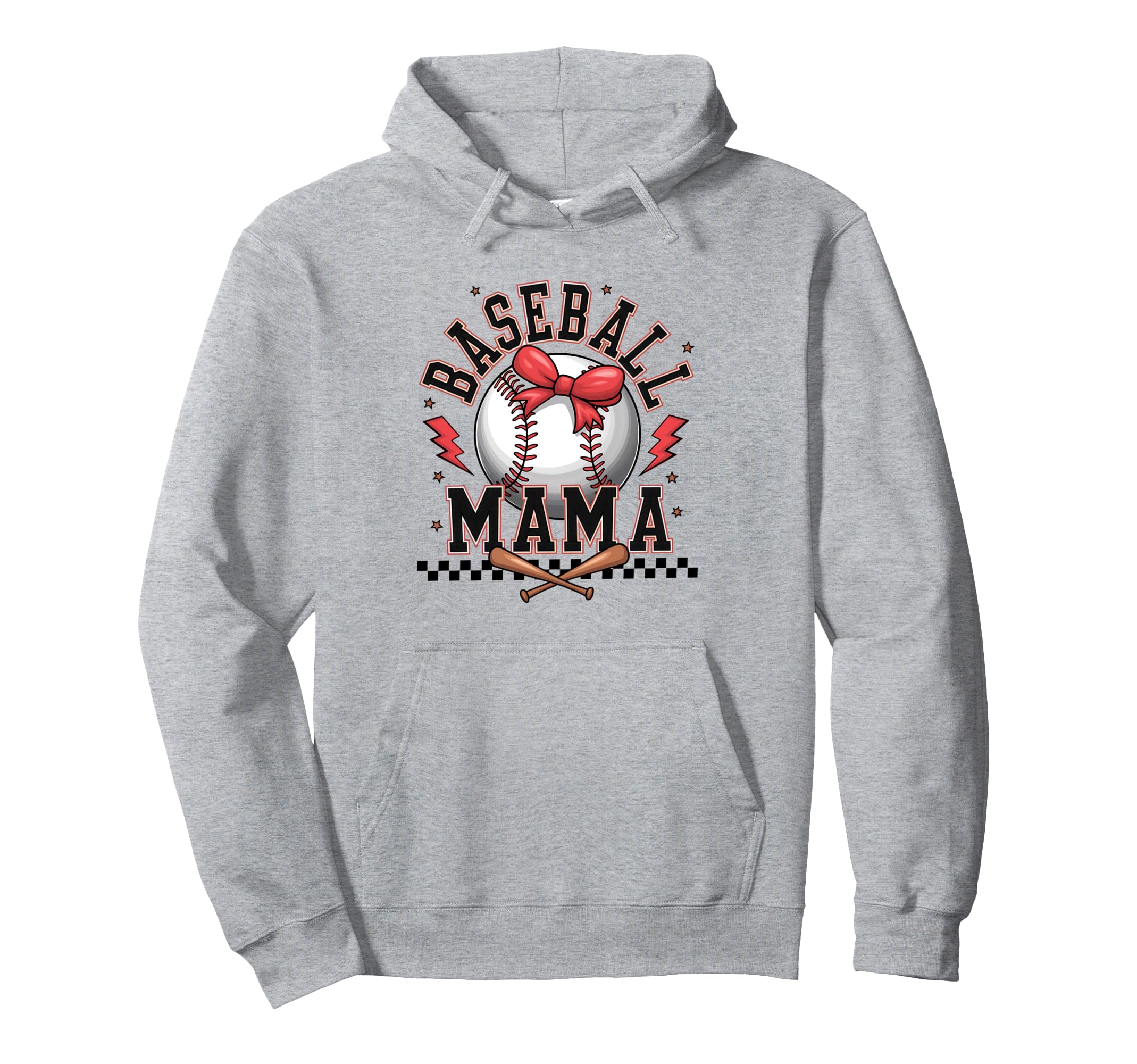 American Baseball Mama Mom Hoodie - Trendy Graphic for Adults - T-Shirt, Sweatshirt, Hoodie