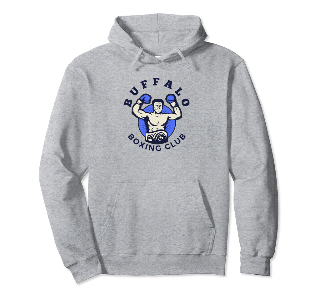 Buffalo Boxing Club Distressed Boxer Hoodie - Novelty Apparel Unisex - T-Shirt, Sweatshirt, Hoodie