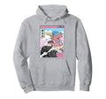 Gaming Axolotl Surfing Kanagawa Wave Hoodie - Casual Everyday Wear Unisex - T-Shirt, Sweatshirt, Hoodie