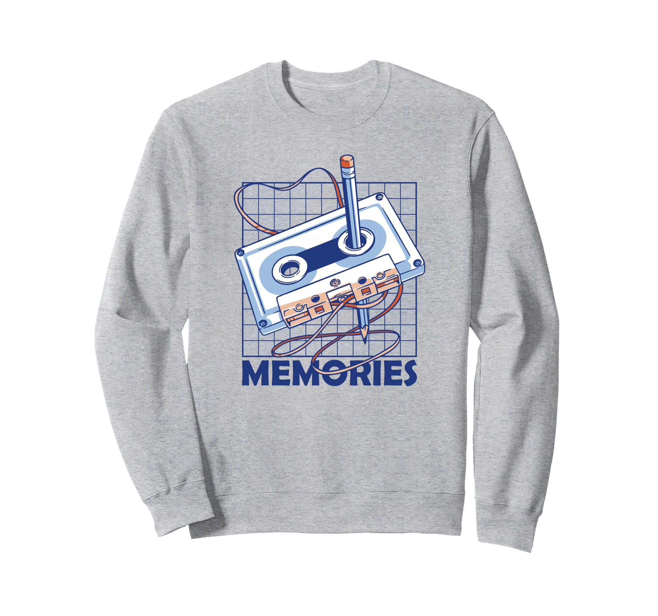 Memories Audio Cassette Tape Sweatshirt - Casual Everyday Wear Men Women - T-Shirt, Sweatshirt, Hoodie