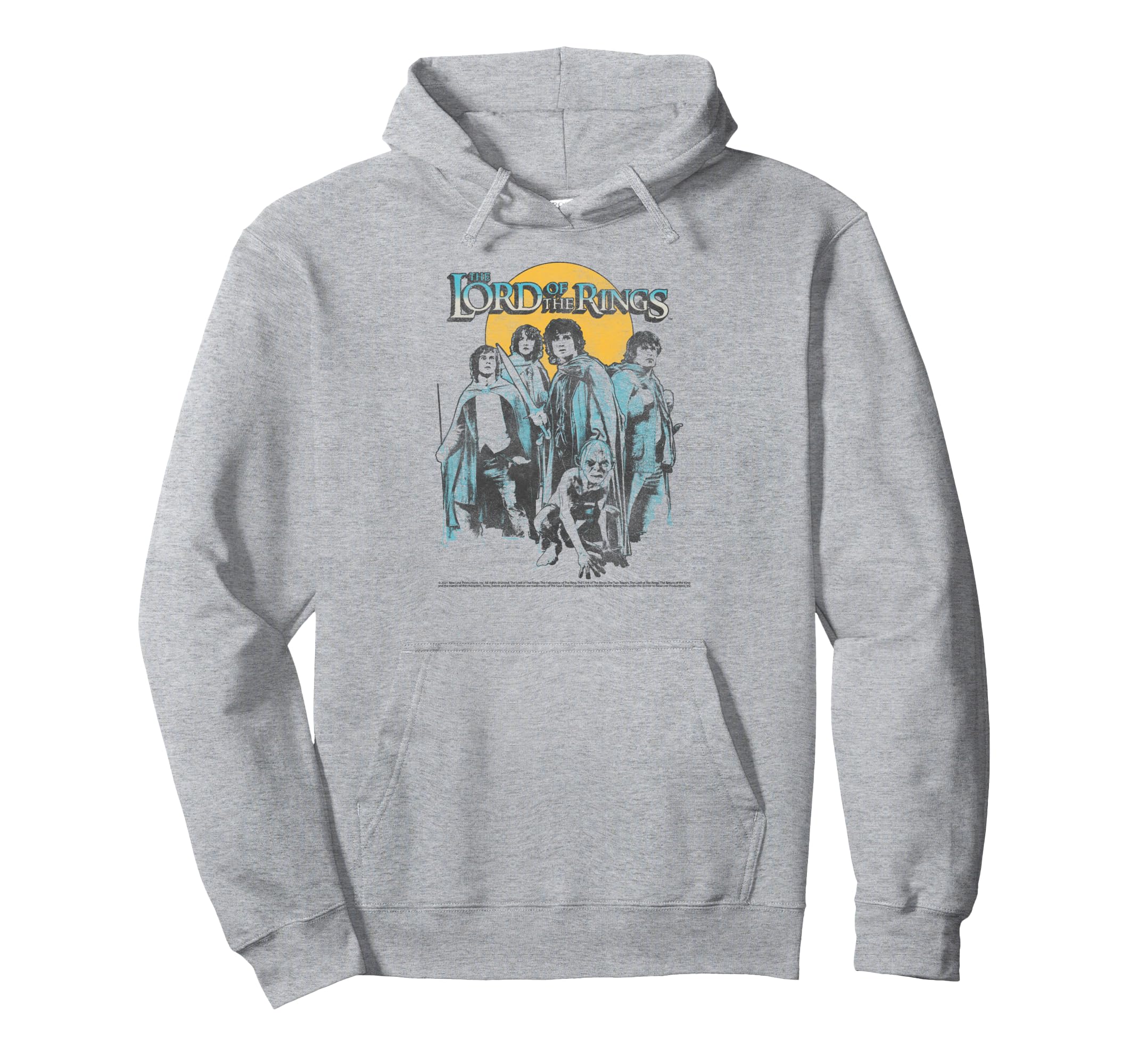 Lord Rings Group Sunset Hoodie - Fun Novelty Design for Adults - T-Shirt, Sweatshirt, Hoodie