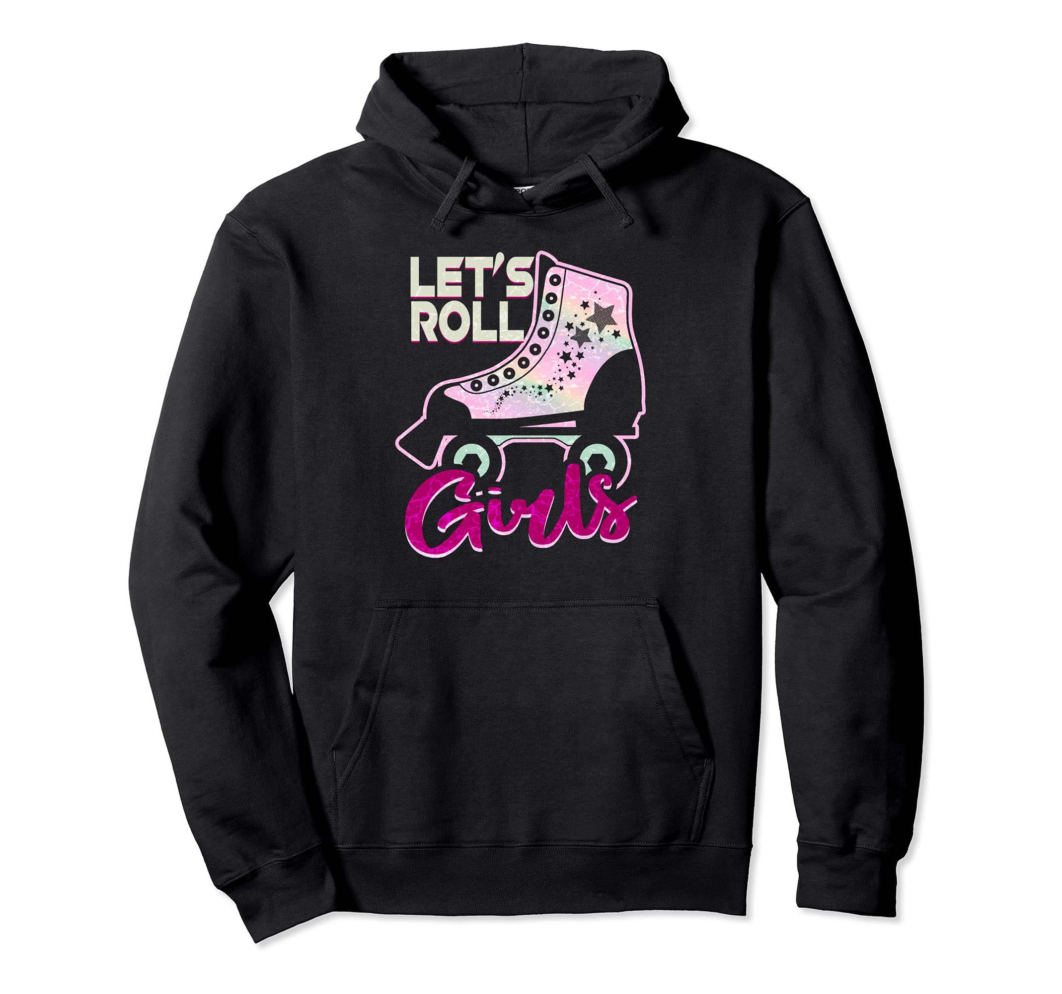 Lets Roll Who Loves Roller Skating Hoodie - Novelty Apparel for Adults - T-Shirt, Sweatshirt, Hoodie