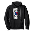 Half South Korean Flag American Inside Hoodie - Unique Graphic Men Women - T-Shirt, Sweatshirt, Hoodie