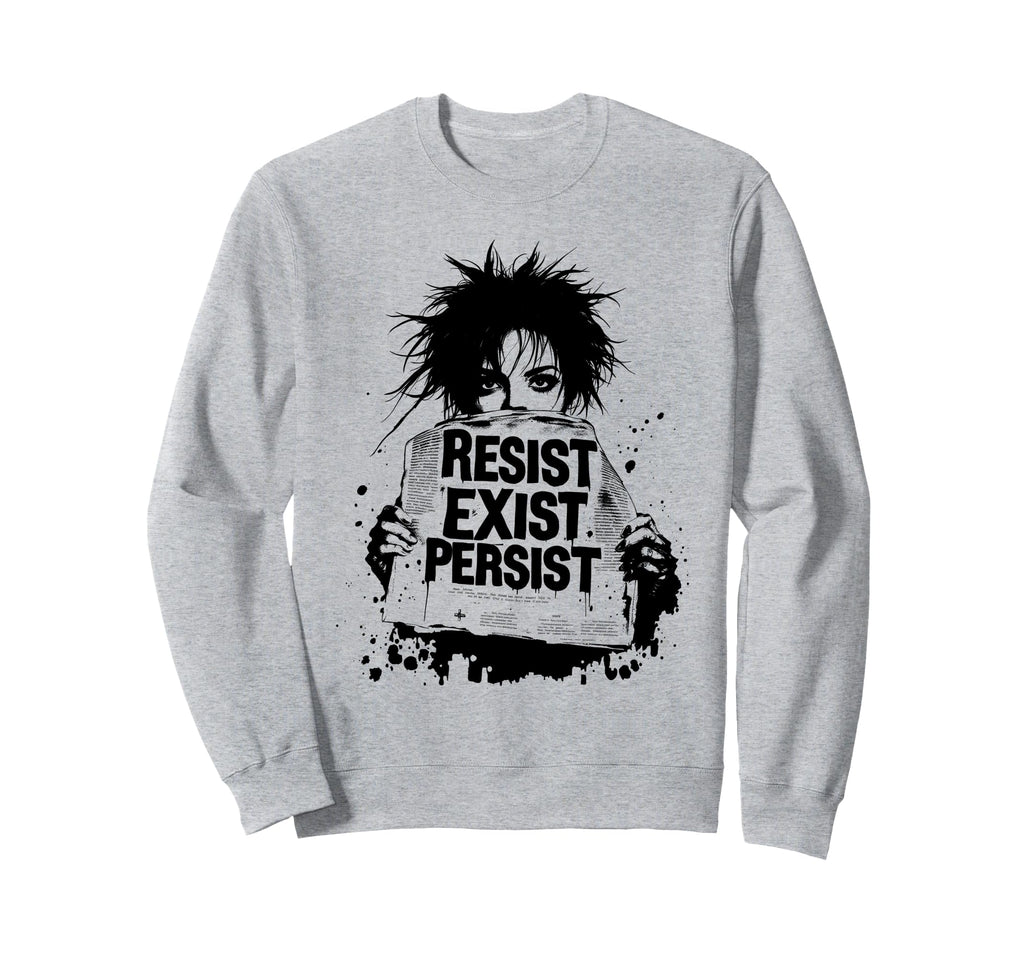 Punk 90S Grunge Urban Art Distressed Sweatshirt - Graphic Print for Adults - T-Shirt, Sweatshirt, Hoodie