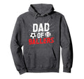 Dad Ballers Soccer Baseball Dad Soccer Hoodie - Novelty Apparel for Adults - T-Shirt, Sweatshirt, Hoodie