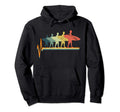 Surfing Heartbeat Surf Gift Hoodie - Minimalist Print for Adults - T-Shirt, Sweatshirt, Hoodie