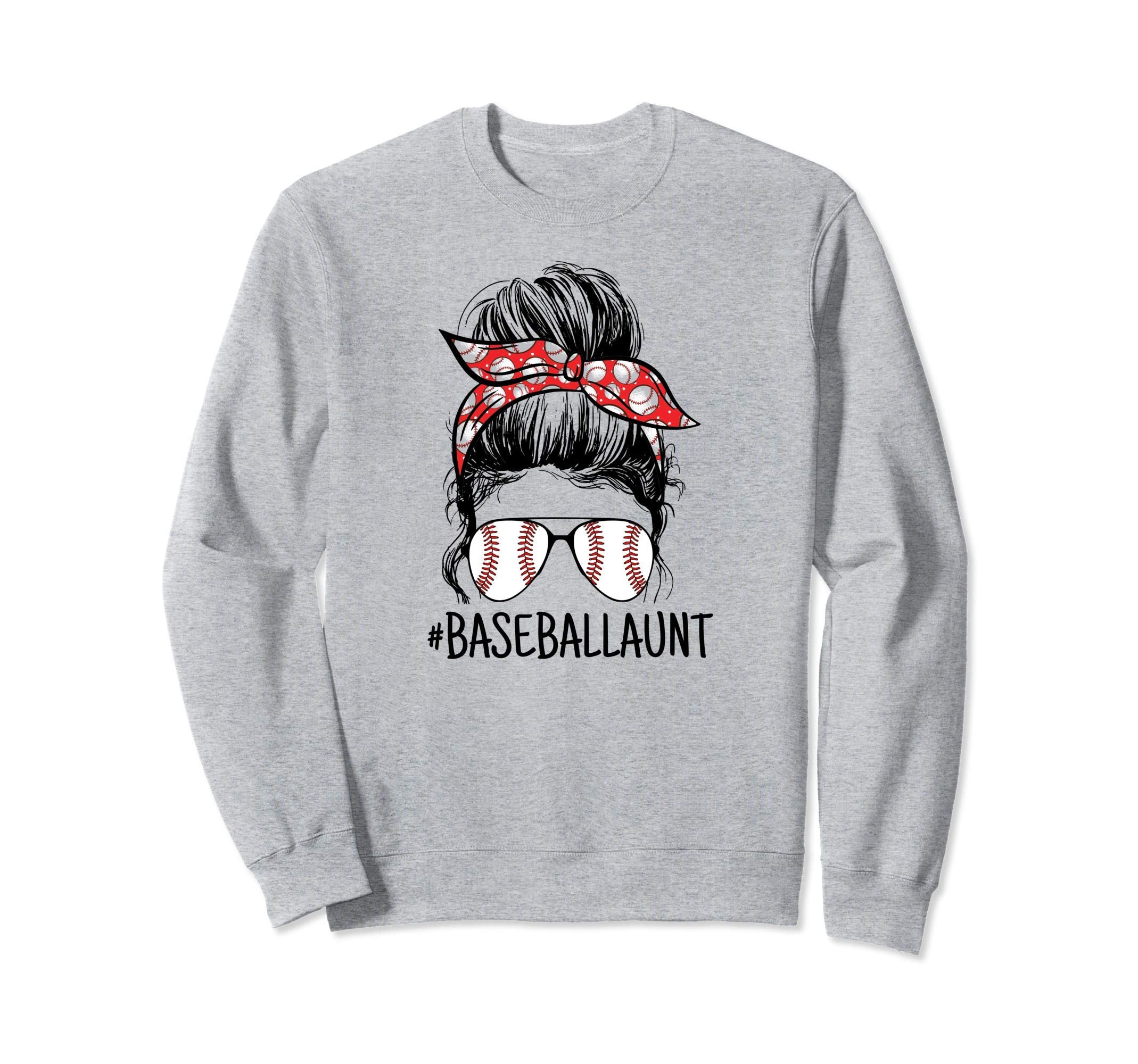 Womens Baseball Sport Aunt Proud Aunt Sweatshirt - Streetwear Style Unisex - T-Shirt, Sweatshirt, Hoodie