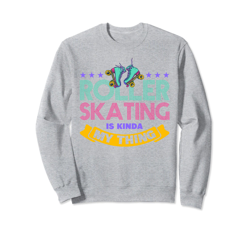 80S Roller Skating Rollerskate Sweatshirt - Streetwear Style for Adults - T-Shirt, Sweatshirt, Hoodie