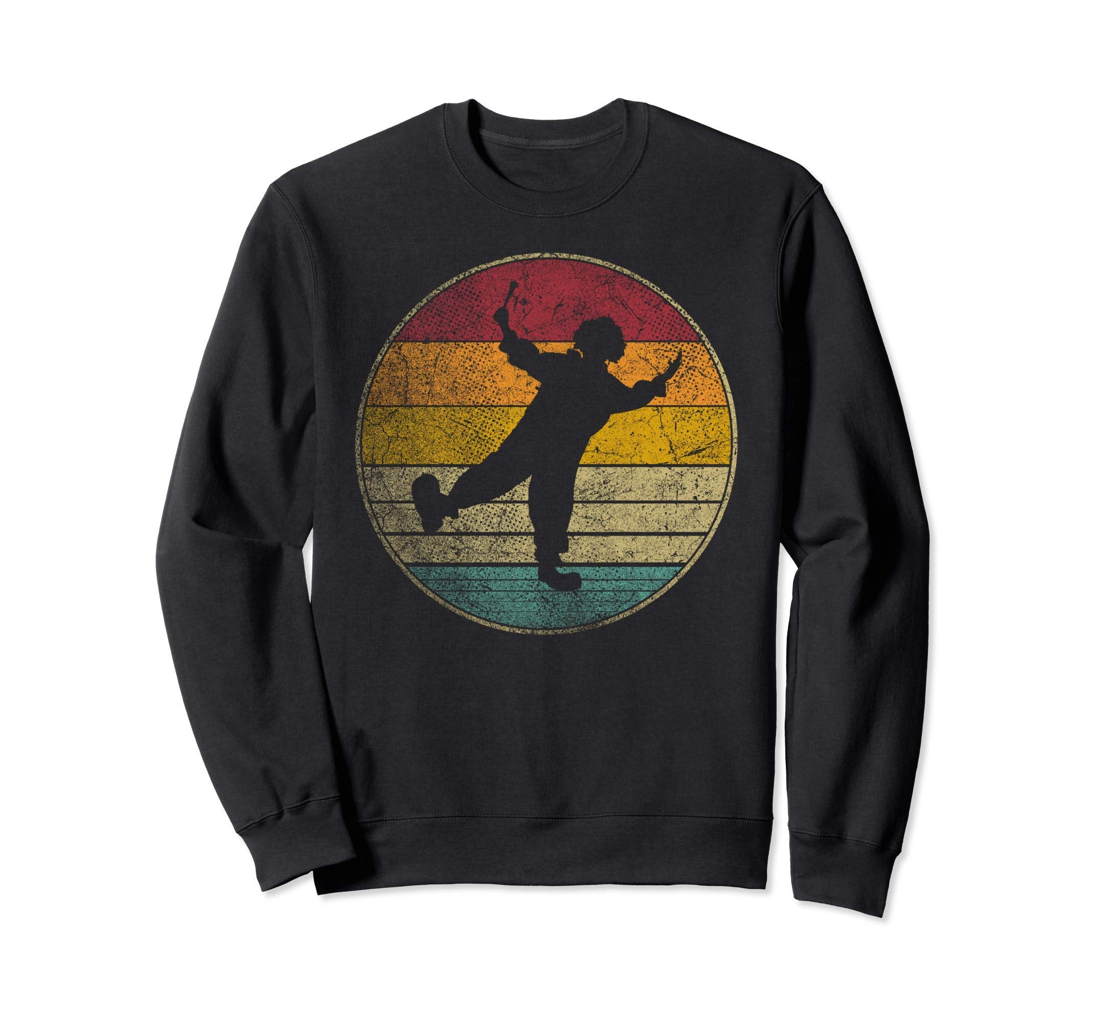 Clown Circus Funny Distressed Sweatshirt - Trendy Graphic Men Women - T-Shirt, Sweatshirt, Hoodie