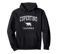Cupertino California Ca Distressed Hoodie - Fun Novelty Design for Adults - T-Shirt, Sweatshirt, Hoodie