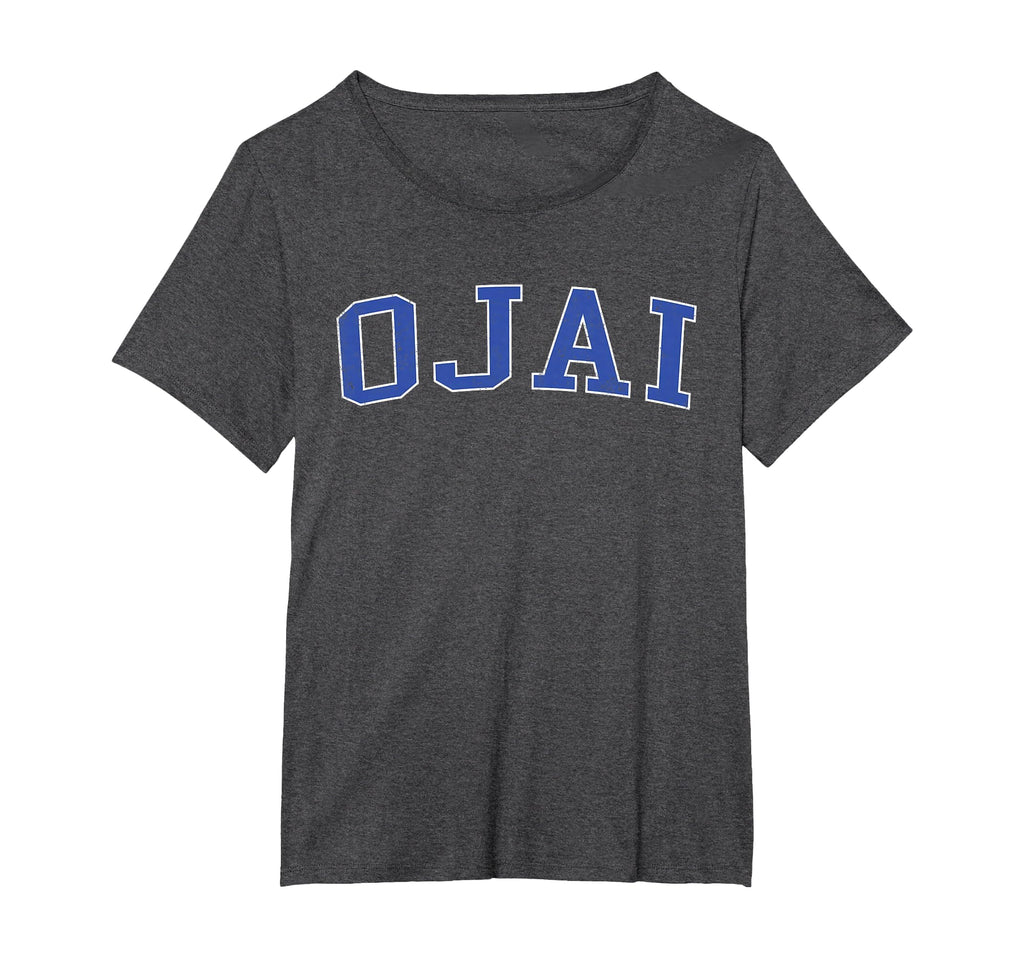 Ojai Ca Distressed Blue Varsity T-Shirt - Minimalist Print for Adults - T-Shirt, Sweatshirt, Hoodie
