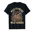 Southern Sunset Cowgirl Wild Flowers T-Shirt - Streetwear Style Men Women - T-Shirt, Sweatshirt, Hoodie