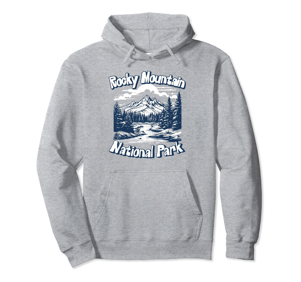 Rocky Mountain National Park Hoodie - Fun Novelty Design for Adults - T-Shirt, Sweatshirt, Hoodie