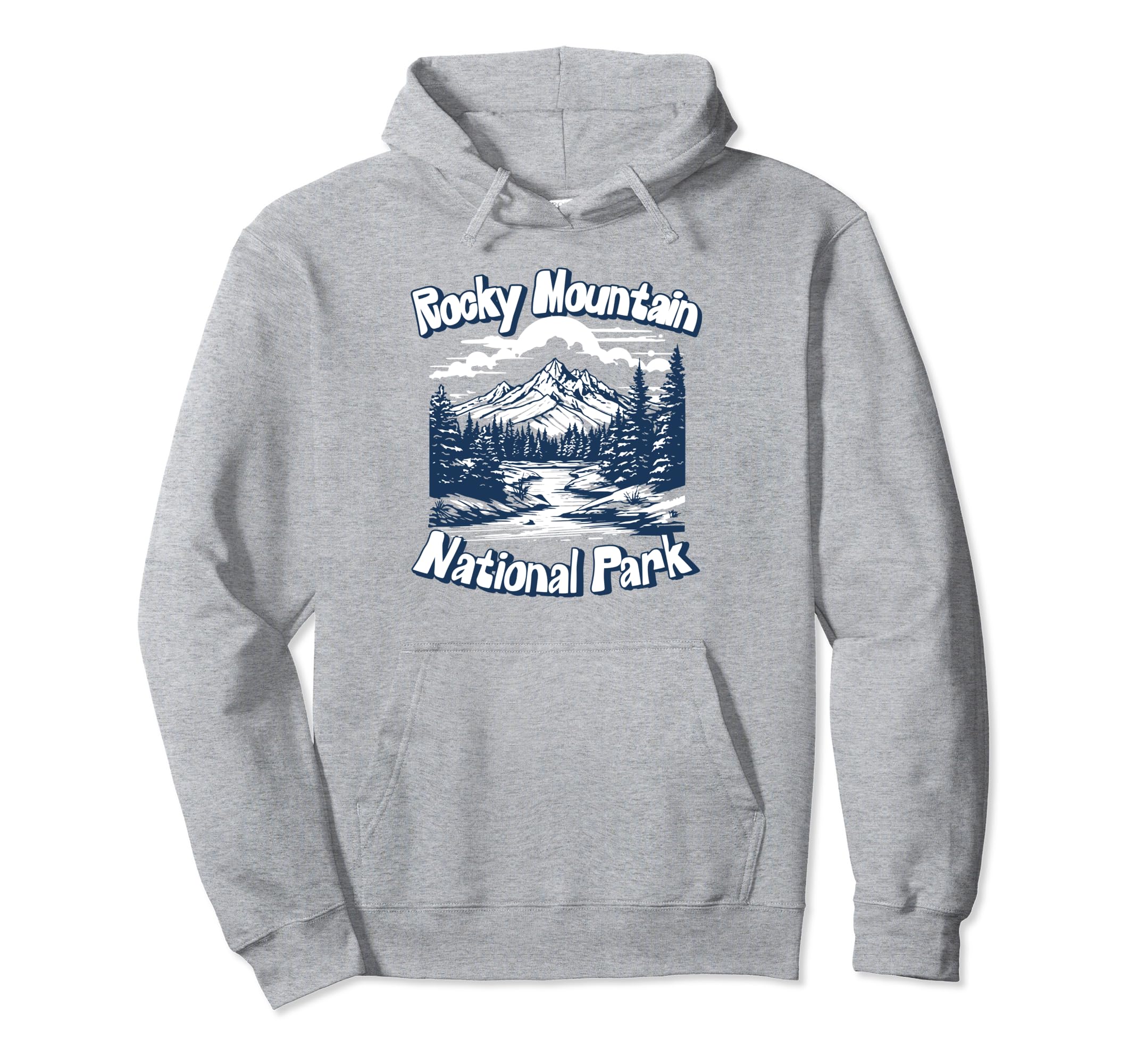 Rocky Mountain National Park Hoodie - Fun Novelty Design for Adults - T-Shirt, Sweatshirt, Hoodie