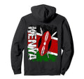 Kenya Flag Distressed Kenya Hoodie - Trendy Graphic Men Women - T-Shirt, Sweatshirt, Hoodie