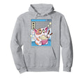 Happy Cat Eating Ramen Digital Otaku Hoodie - Trendy Graphic Men Women - T-Shirt, Sweatshirt, Hoodie