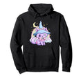 Kawaii Pastel Goth Creepy Witchy Cat Hoodie - Graphic Print Unisex - T-Shirt, Sweatshirt, Hoodie