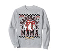 Baseball Mama Checkered Baseball Sweatshirt - Trendy Graphic for Adults - T-Shirt, Sweatshirt, Hoodie
