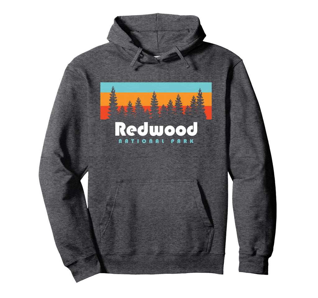 Redwood National Park California Trees Hoodie - Unique Graphic Men Women - T-Shirt, Sweatshirt, Hoodie