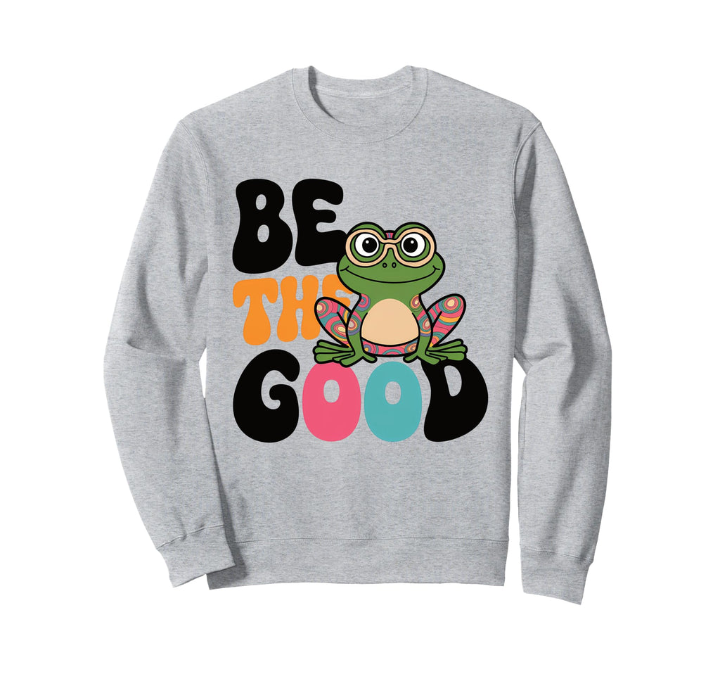 Frog Cartoon Boho Animal Fun 70S Trendy Sweatshirt - Graphic Print Unisex - T-Shirt, Sweatshirt, Hoodie