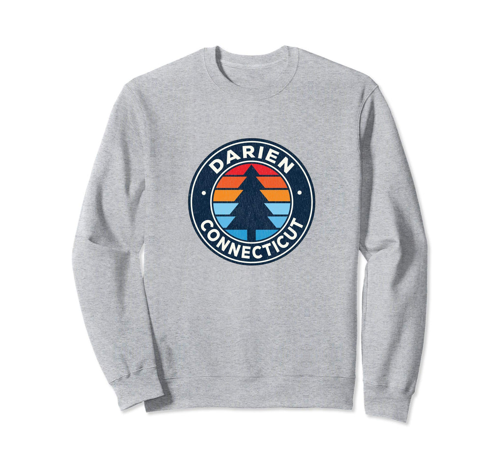 Darien Connecticut Ct 70S Sweatshirt - Fun Novelty Design for Adults - T-Shirt, Sweatshirt, Hoodie