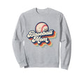 Baseball Mom Sweatshirt - Casual Everyday Wear Men Women - T-Shirt, Sweatshirt, Hoodie