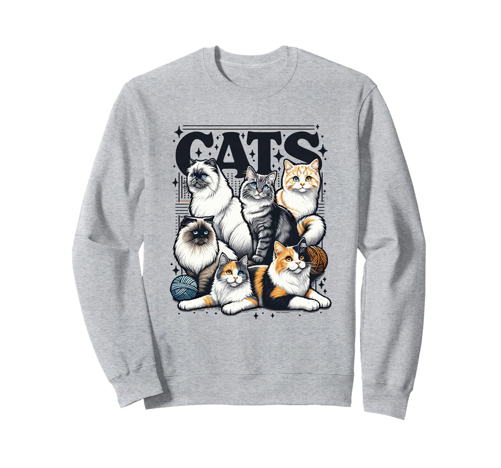 Cat Bootleg Grunge 90S Sweatshirt - Graphic Print Men Women - T-Shirt, Sweatshirt, Hoodie