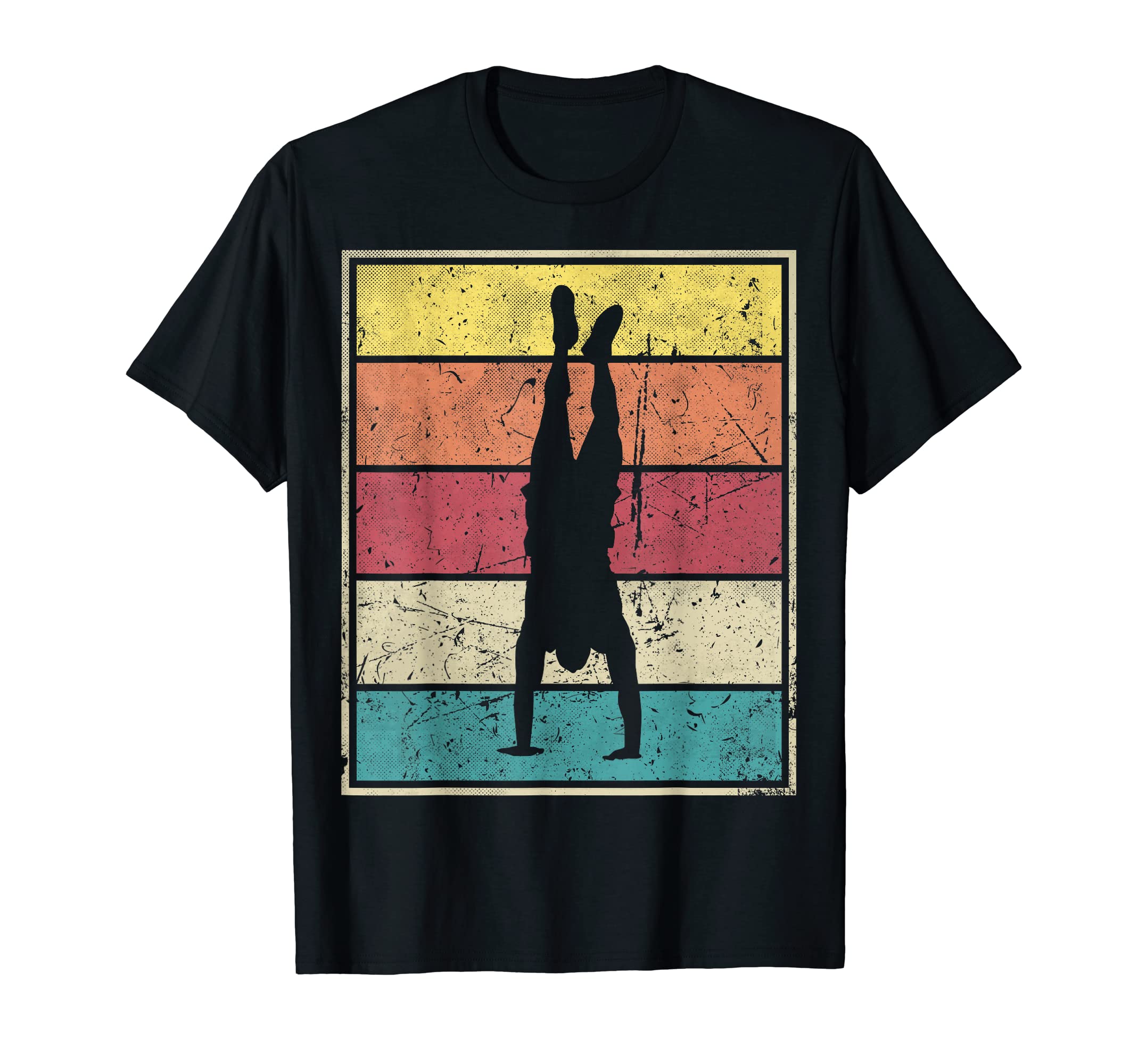Handstand Training Stripes T-Shirt - Custom Art Print for Adults - T-Shirt, Sweatshirt, Hoodie