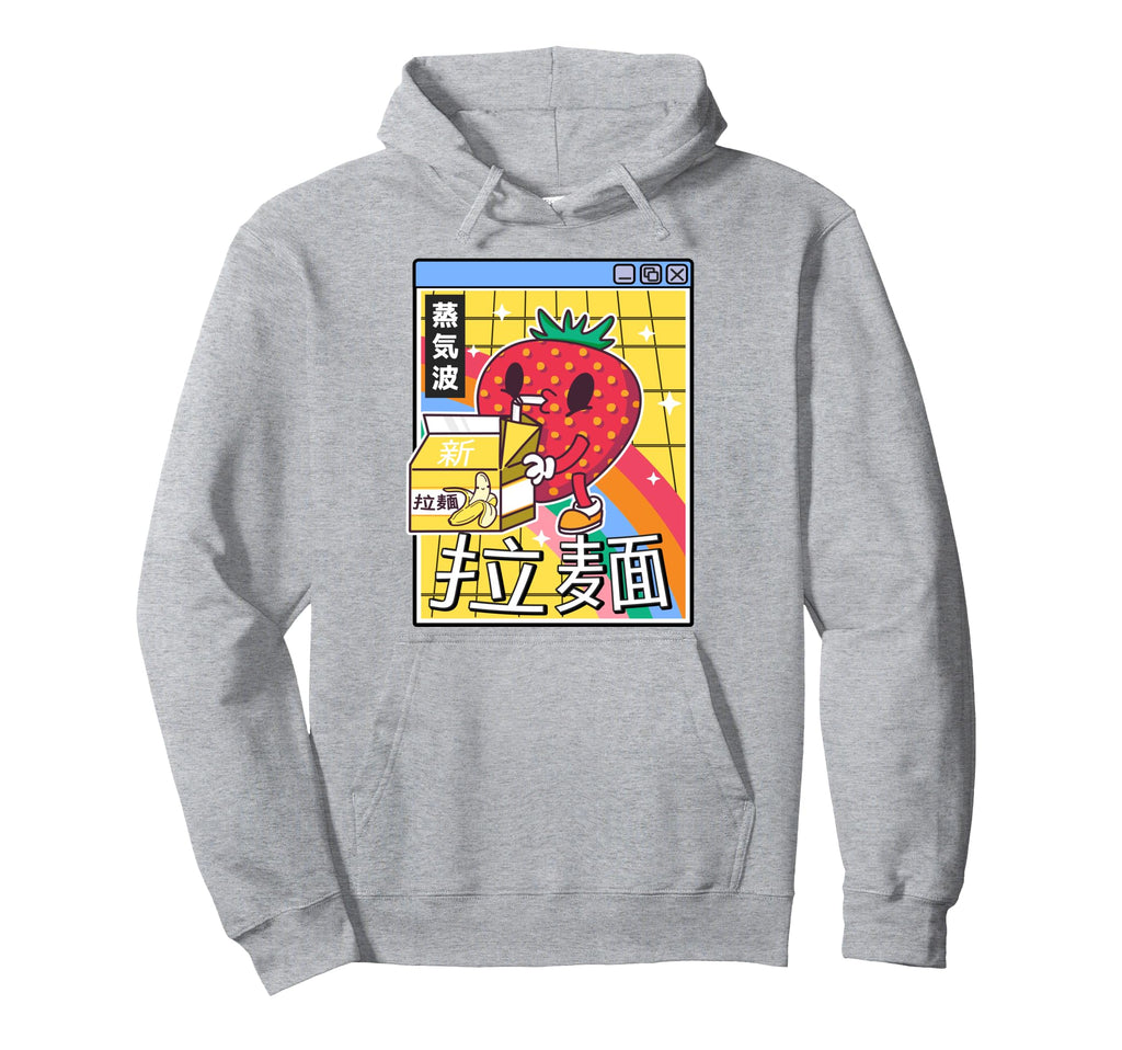 Banana Milk Strawberry Rainbow Digital Hoodie - Fun Novelty Design Unisex - T-Shirt, Sweatshirt, Hoodie