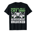 Gamer Cat Dad Best Cat Dad Ever T-Shirt - Casual Everyday Wear Unisex - T-Shirt, Sweatshirt, Hoodie
